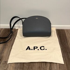 A.P.C. Demi Lune Bag in Grey